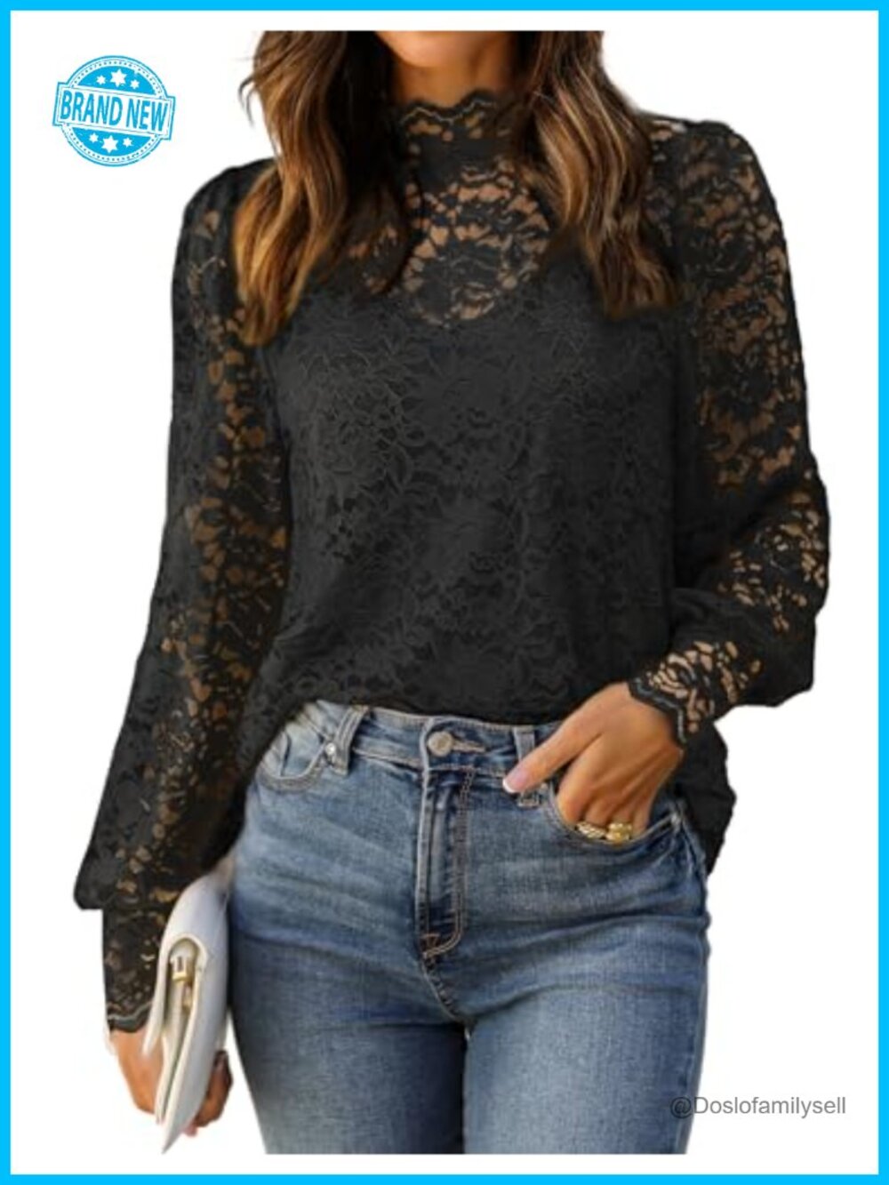 Lace Long Sleeve Blouse with Camisole